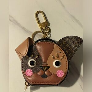 Louis Vuitton Puppy Hat Box Key Bag Charm.